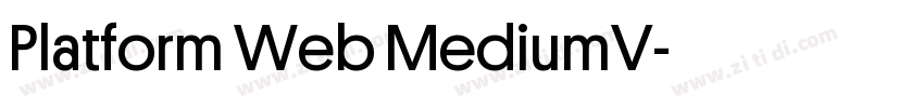 Platform Web MediumV字体转换